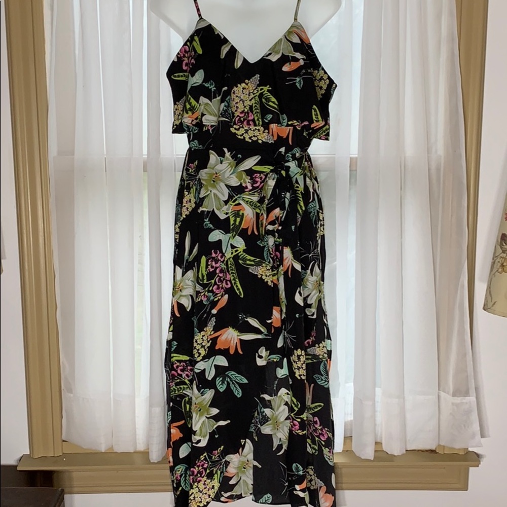 Banjul Mini Dress with longer panels over Skirt